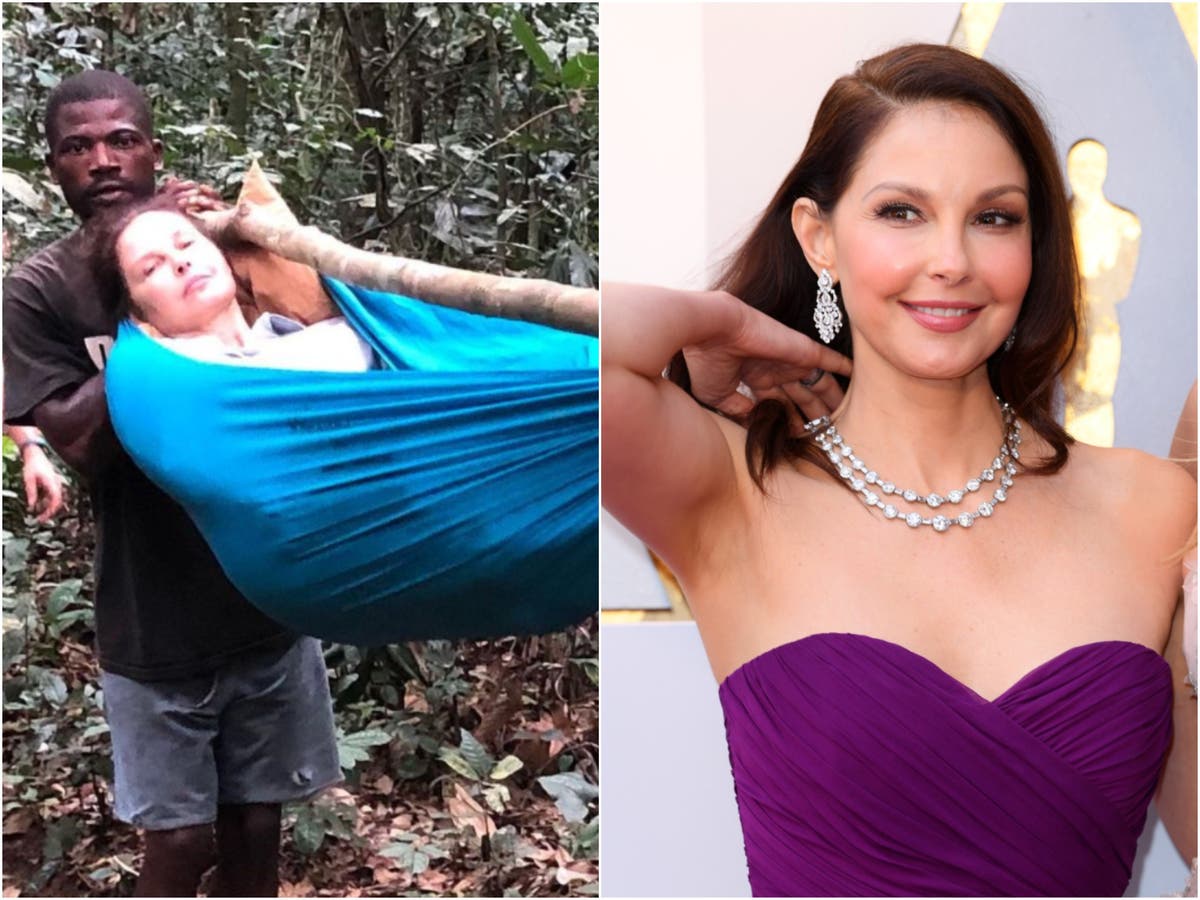 Ashley Judd shares dramatic photos of rescue from Congolese jungle